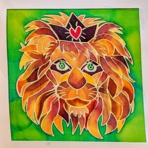 NWT Batik Painting Kit with Lion Design